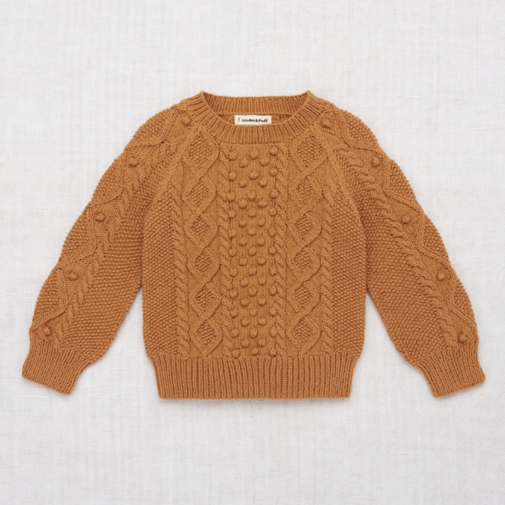 MISHA & PUFF cable popcorn sweater